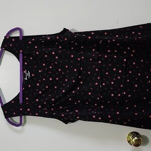 Lane Bryant Black and Pink Sleeveless Top Size 18/20